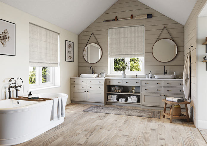 Emily Bond Oscar Stripe, Smoke - Twist&Fit Roman Blind - Image 7